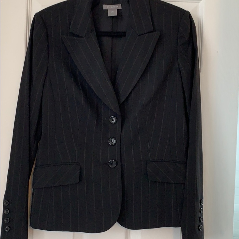 Ann Taylor Pinstripe Jacket, Sz 8